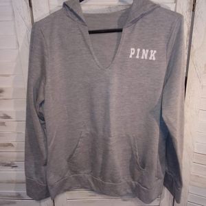 Grey pullover hoodie